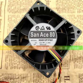 Novo Ventilador de Arrefecimento Para Sanyo 8038 12V 0.58 UM 9G0812P1F061 8CM Silêncio Pwm Controle de Temperatura Server Chassis de Ventoinha