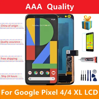 Original de LCD Para o Google Pixel 4 Pixel4 G020M Tela LCD+Touch o Painel de Digitador da Tela Para o Google Pixel 4 XL 4XL G020P