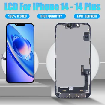 Original Nova Tela de LCD Para o iPhone 14 Display LCD Tela Digitalizador Assembly de Substituição Para o iPhone 14 Plus 14Plus Apple A++ LCD
