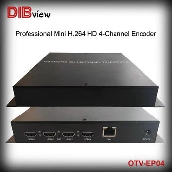 OTV-EP04 Mini de 4 Canais Profissional H. 264 HD HDMI Codificador de até 1080P a 60fps apoio UDP Unicast Multicast
