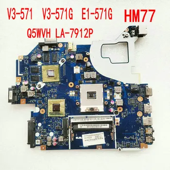 Para Acer aspire V3-571G E1-571G V3-531G Laptop placa-Mãe Q5WV1 Q5WVH LA-7912P placa Principal GT630M 2GB HM77