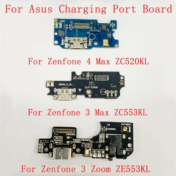 Porta de Carregamento USB Conector da Placa do cabo do Cabo flexível Para Asus Zenfone 4 Max ZC520KL Zenfone Máximo de 3 ZC553KL Zenfone 3 Zoom ZE553KL