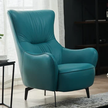 Quarto Minimalista Cadeira Nórdicos Salão De Luxo De Design Moderno, Cadeiras De Couro Avançado Muebles Para El Hogar Apartamento Móveis