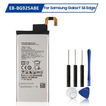 Repalcement Bateria do Telefone EB-BG925ABE EB-BG925ABA Para Samsung GALAXY S6 Borda G9250 SM-G925l G925F G925L G925K 2600mAh
