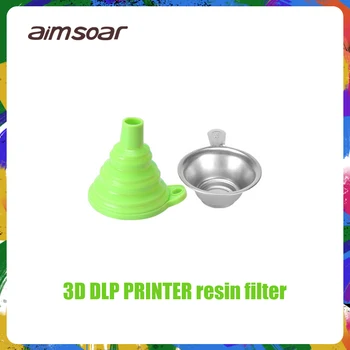 resina de líquido filtro do funil de Metal Resina UV Filtro Copa+Silício Funil para ANYCUBIC de Fótons SLA Impressora 3D