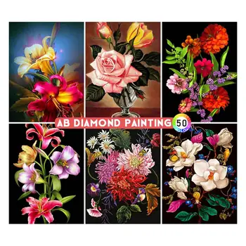 Rose Diamond Imagens Diamantes 5d Entrega Rápida AB Dill Pinturas na Parede Dimond Pintura Kit Mosaico, Bordado Cheio de Arte Nova