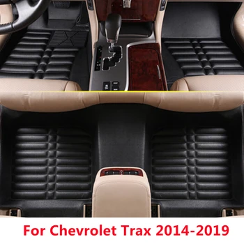 SJ 3D Impermeável Carro Personalizado Tapetes Dianteiros e Traseiros FloorLiner Estilo Auto Tapete Tapete de AJUSTE Para o Chevrolet Trax 2014-15-16-2019