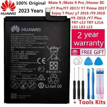 Substituição da Bateria do Telefone Para Huawei Companheiro de 9 Mate9 Pro Honra 8C Y9 2018 Versão HB396689ECW Bateria Recarregável 4000mAh