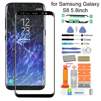 Substituição Vidro da Frente da Tela Kit de Reparo para Samsung Galaxy S8 SM-G950F G950