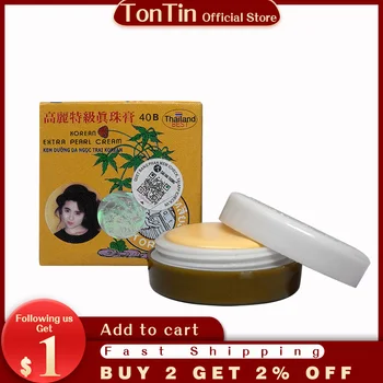 Tailândia 100% original ginseng pérola creme de rosto de clareamento de pele reparação moisturing e nutritivo creme de rosto 5g/pcs