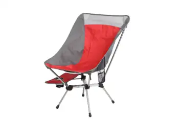 Teixo x-Quadro de Mochila de Camping Cadeira, Vermelho e Cinza, Adultos
