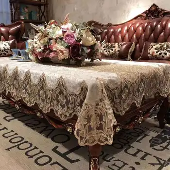 Toalha de mesa, estilo Europeu, de alta qualidade, luz de luxo de estilo, moderno e à prova d'água, à prova de óleo e lavável