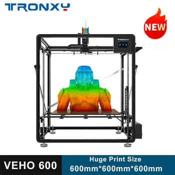TRONXY mais Recentes Direct Drive VEHO-600 Impressora 3D de Grande Tamanho de Impressão de 600*600*600mm de Alta precisão Auto Nivelamento PEI DIY Impressão 3D Kit