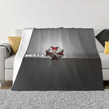 Umbrella Corporation Logotipo da Impressão 3D Cobertores Respirável Flanela Macia de Verão, Jogo de Jogador Jogar Manta para Sofá Cama ao ar livre