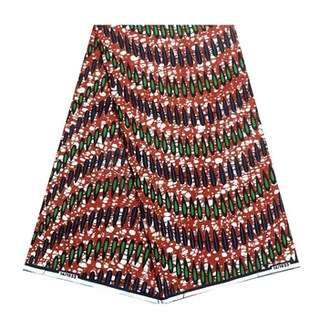 Verdadeira Cera Africana Cera Tecido Nigeriano Ancara Bloco De Impressões De Tecido Batik Garantido Verdadeiro Rea Pagne 100% Algodão Para Costura