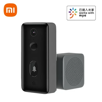 Xiaomi Mijia Inteligente de Vídeo Campainha 2 AI Monitor Remoto HD Visão Noturna Infravermelho de Detecção de Movimento de Duas Vias de Intercomunicação Vídeo Campainha