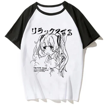Y2k Tee t-shirt das mulheres anime harajuku designer t-shirts menina de quadrinhos roupas