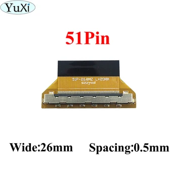 YuXi 1PCS cabo de LVDS com bloqueio de 51 Pinos FFC FPC Cabo Liso Flexível conector 187059-51221 para Samsung LG LCD