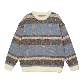 свитер 2023 Inverno Casal Camisola Oversize sueteres para hombre 풀오버 Homens das Mulheres do Vintage Streetwear Gráficos Blusas de Tricô